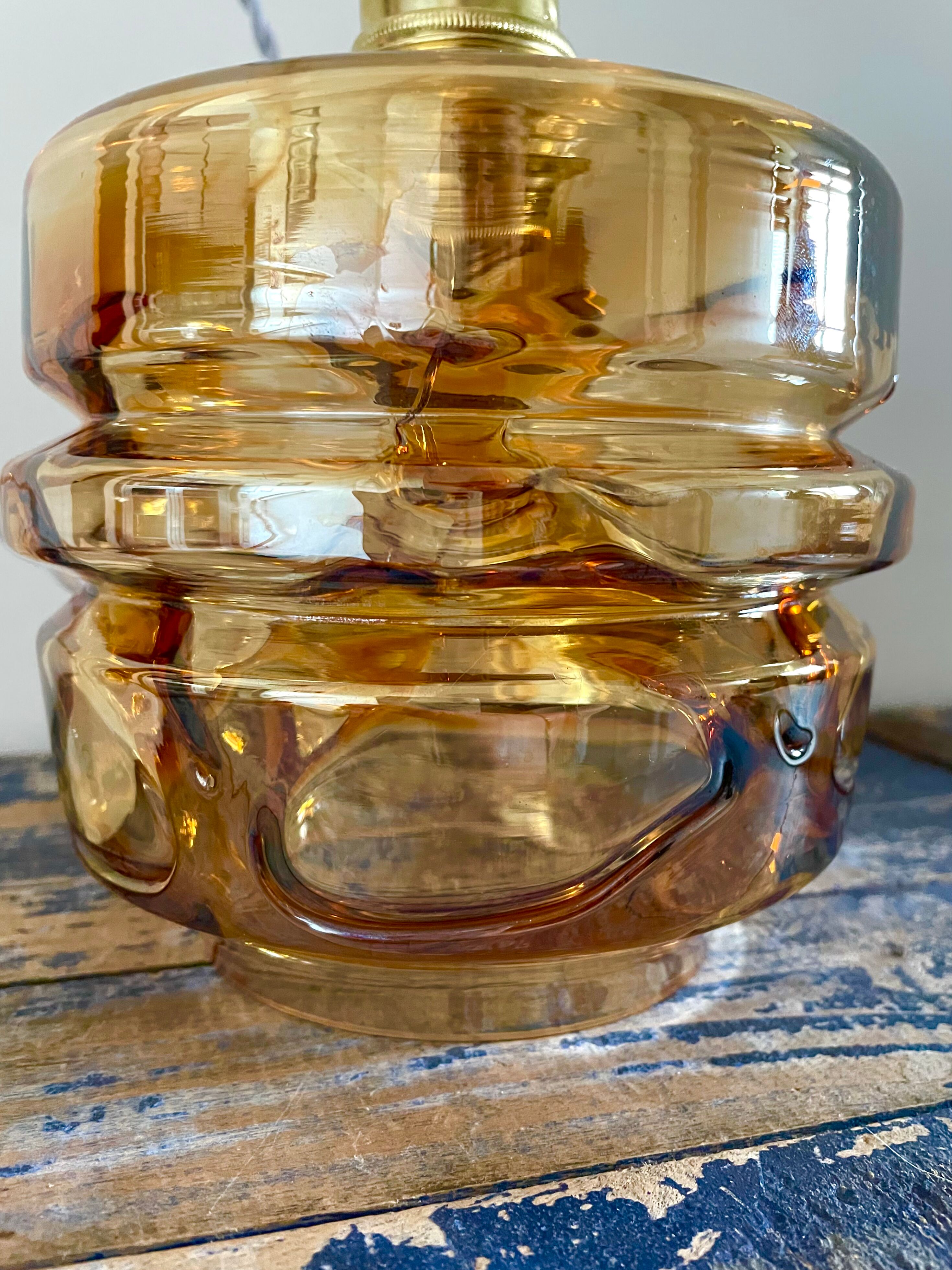 Vintage murano glass pendant lamp