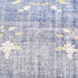 6x8 Faded Blue Oriental Vintage Rug, 194x258Cm