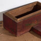 Antique red chest with floral patterns (c.1900) #9