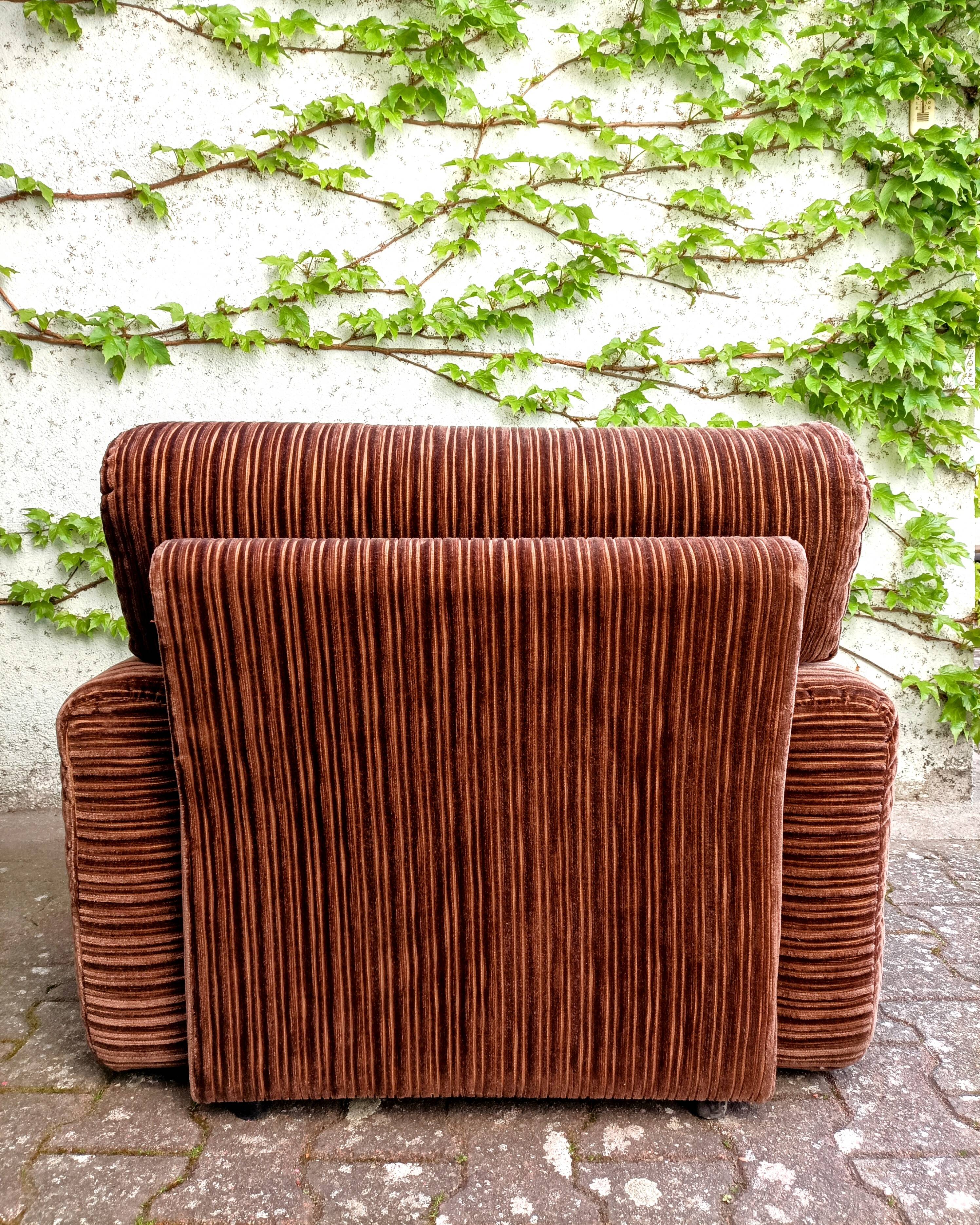 Corduroy armchair