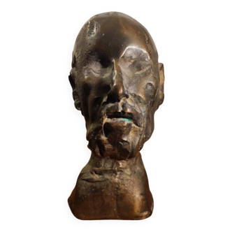 Hypocrite bronze by Jean Roulland