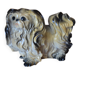 Sculpture chien en céramique années 40-50