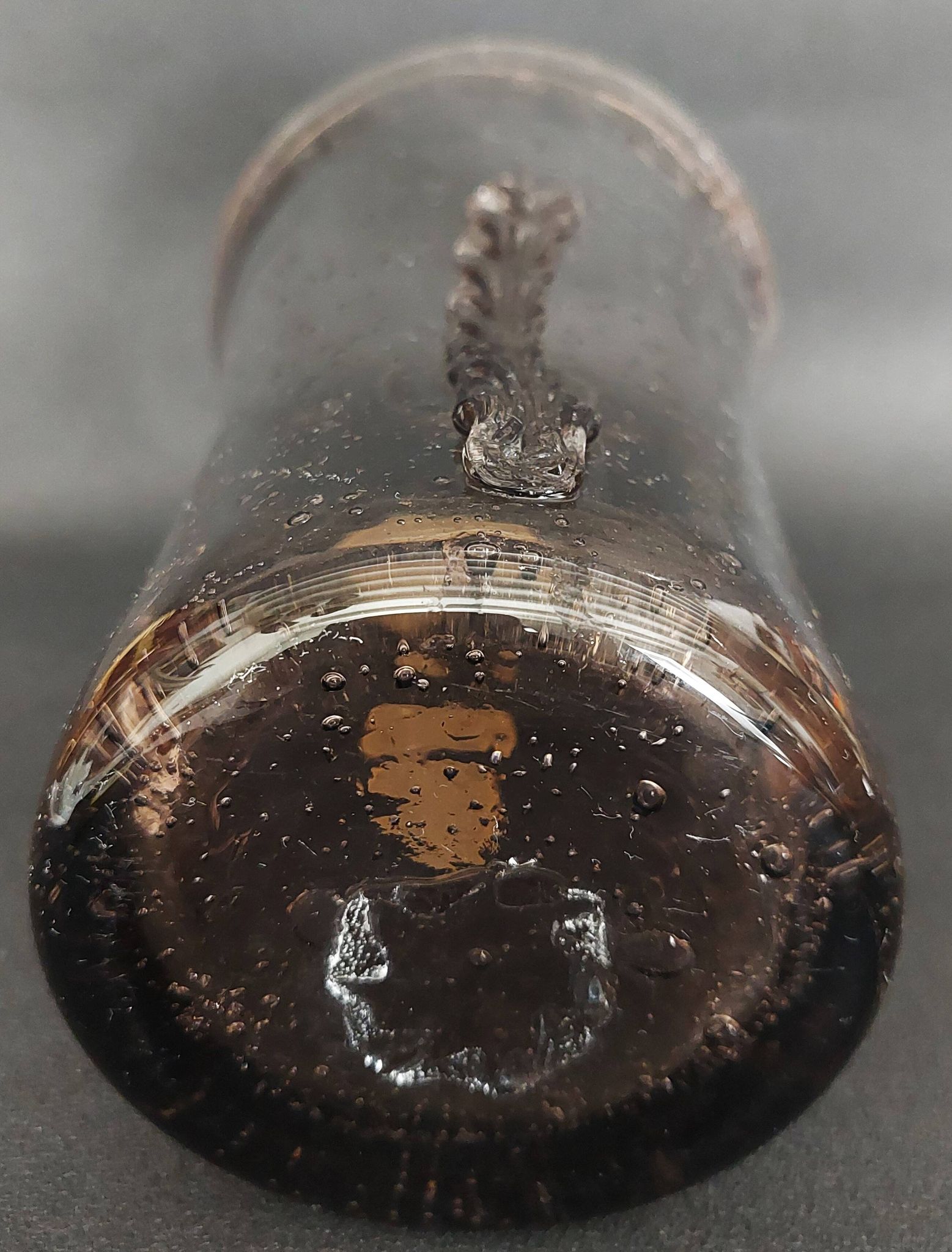 Vintage glass vase from the Ponant Locronan glassworks, 20th century