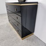 Jean Claude Mahey chest of drawers with mirror, 1970s