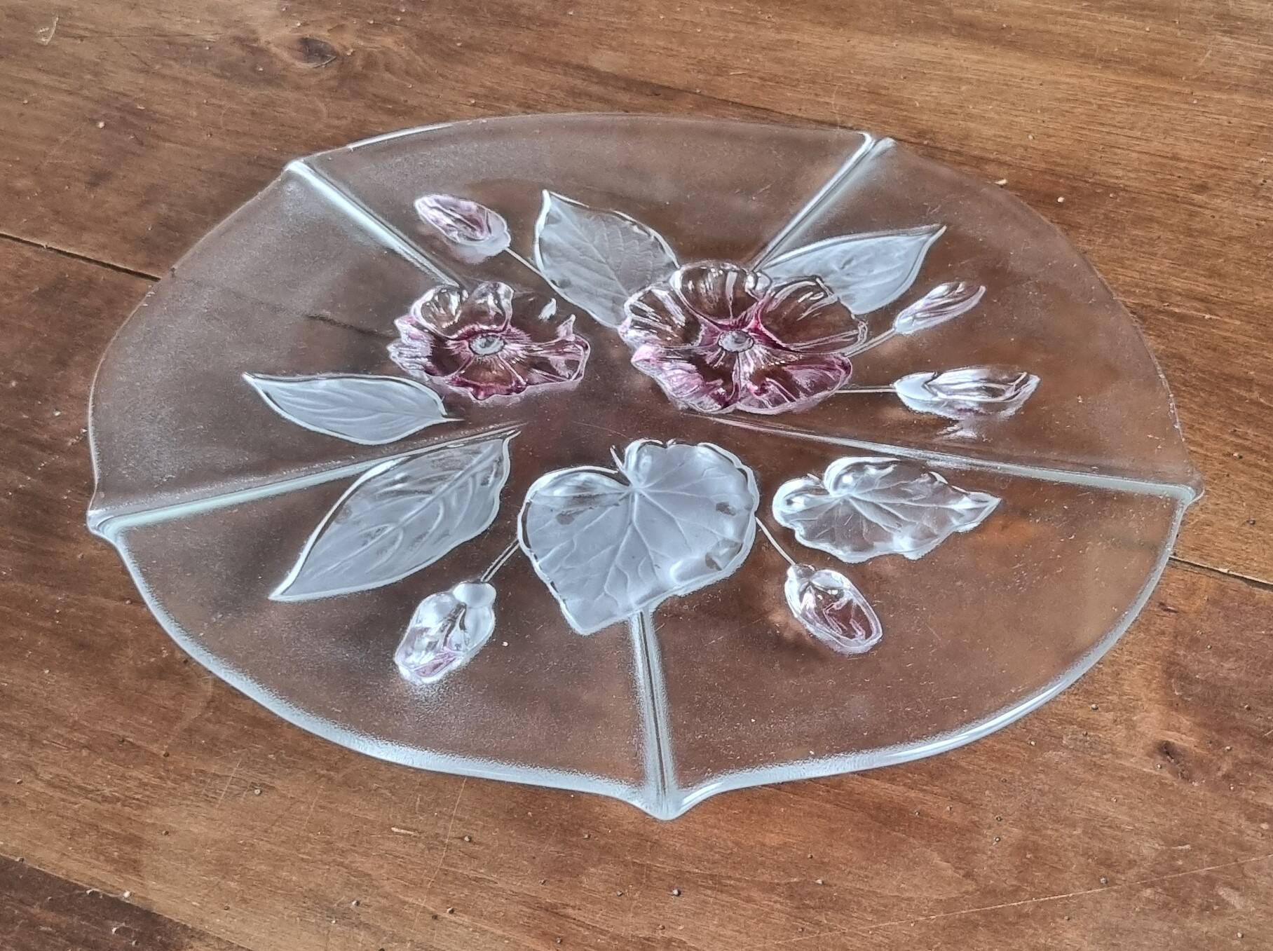 Cake or dessert dish in glass