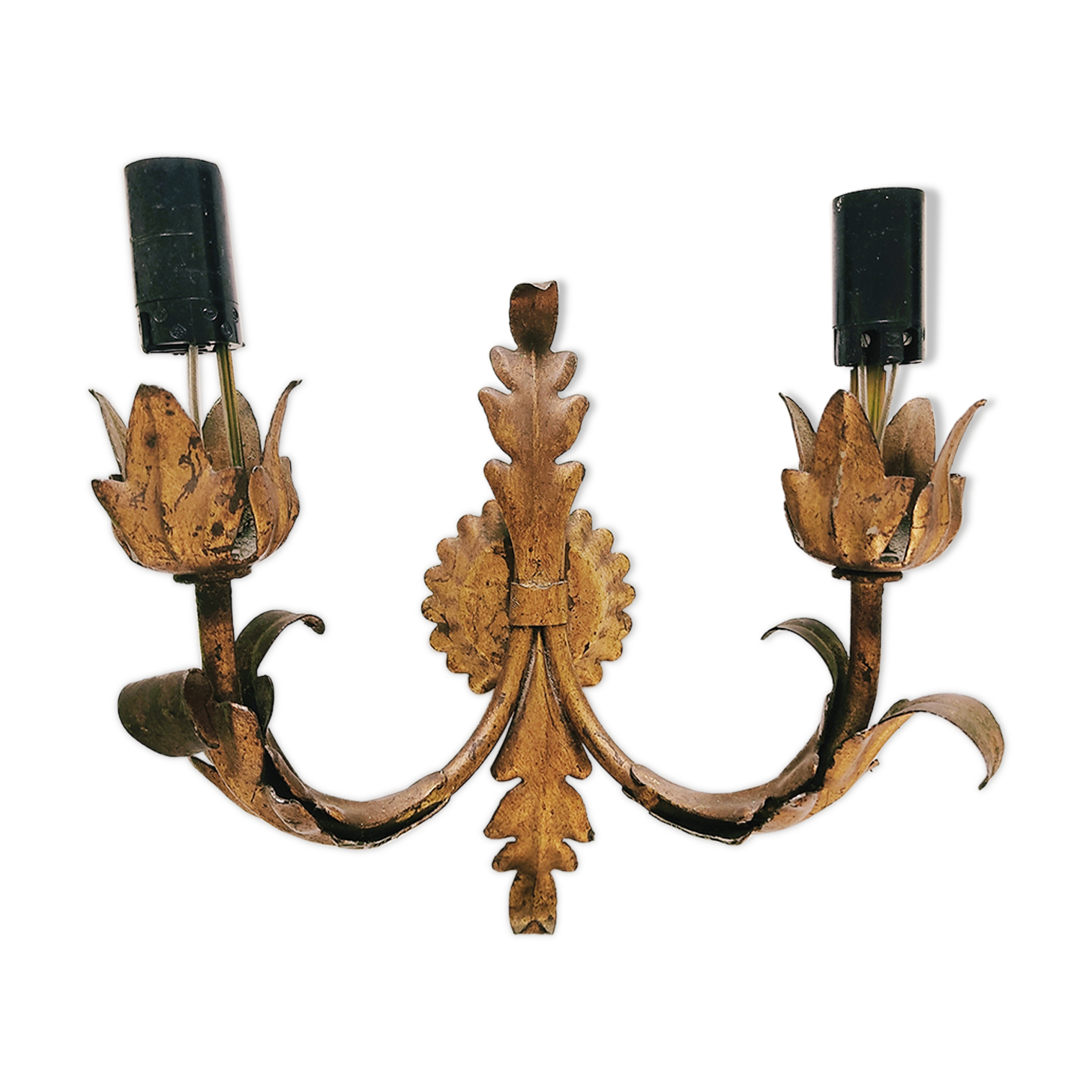 Golden Italian wall lamp