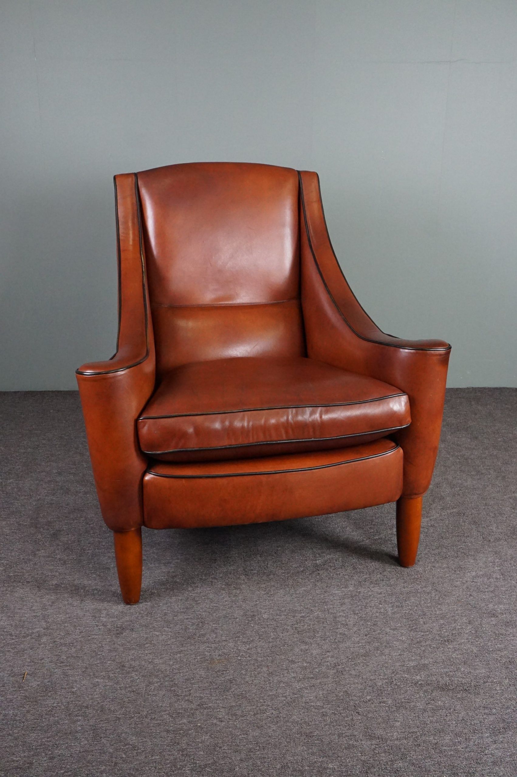 Design leather armchair