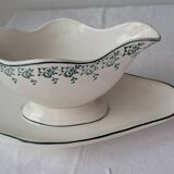 Iron clay sauceboat from Moulin des Loups No. 40. Vintage