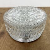 Vintage Glass Wall Or Ceiling Light, 1970s