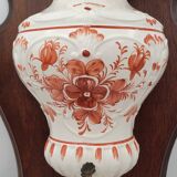 Italian earthenware wall fountain