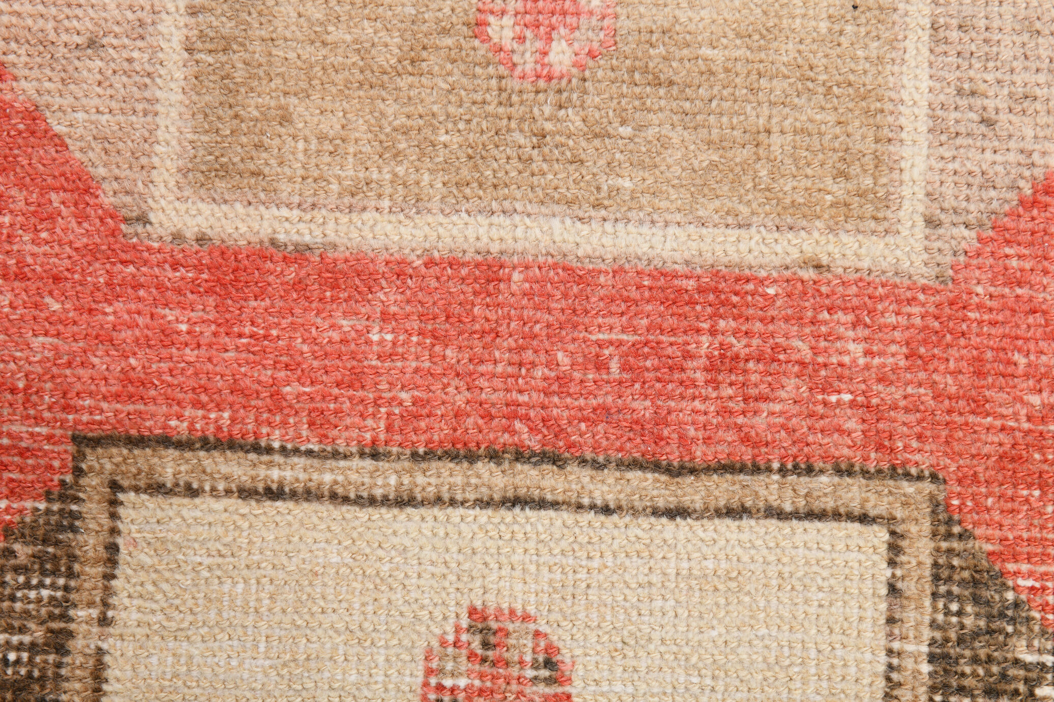 2x12 pale red turkish runner rug, 75x385cm