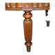 Regency style hardwood and leather kidney desk with gallery.