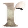 Lettre métal " r "