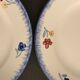 Lot de 6 assiettes plates Digoin Sarreguemines, modèle Mary Lou
