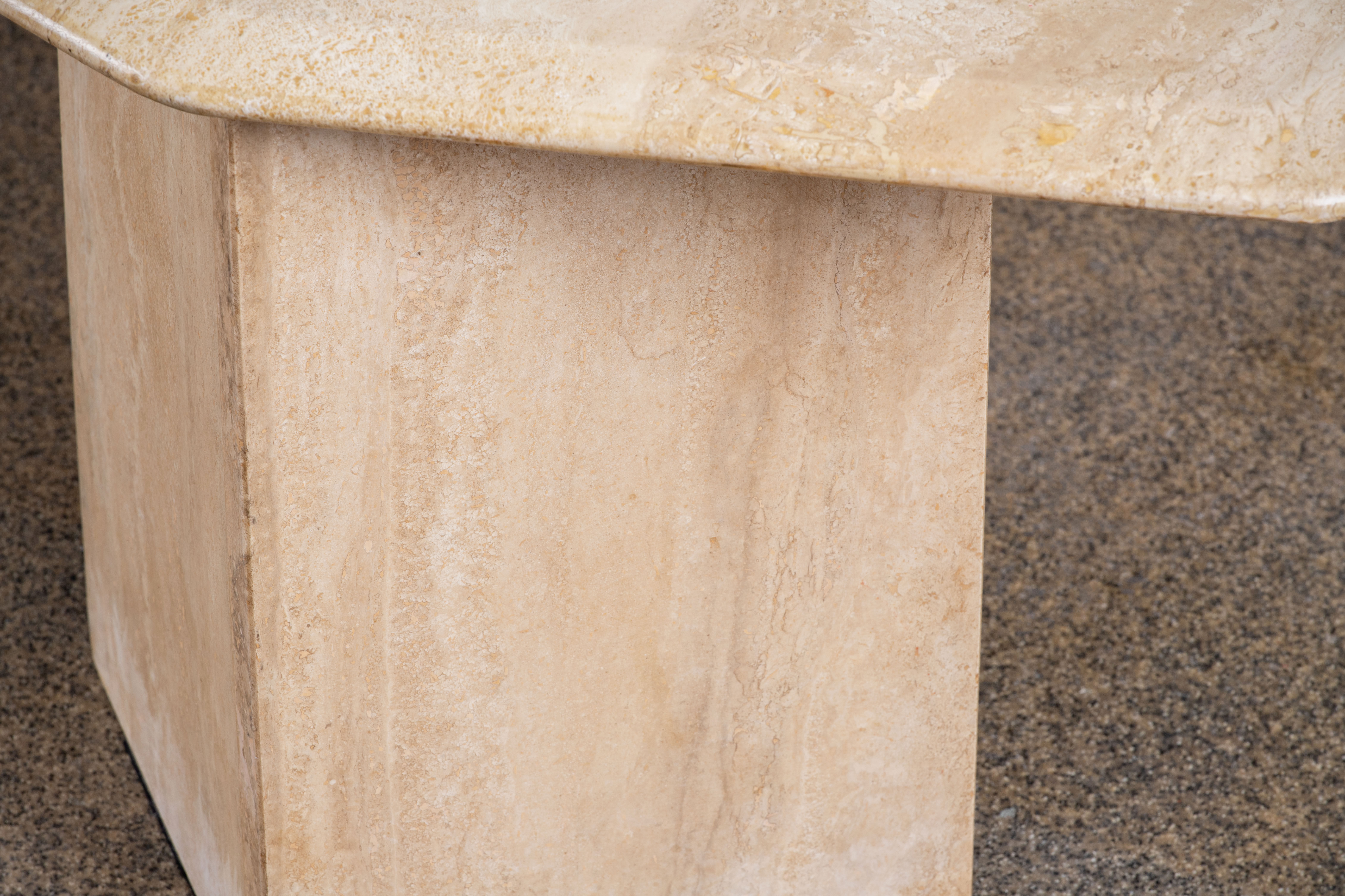 Coffee table Vintage Design Travertine – 134 cm