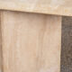 Table basse design vintage travertin