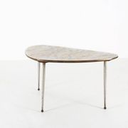 Mid-Century Modern Tripod Coffee Table with Marble Print Top, 1960s