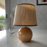Wooden ball lamp