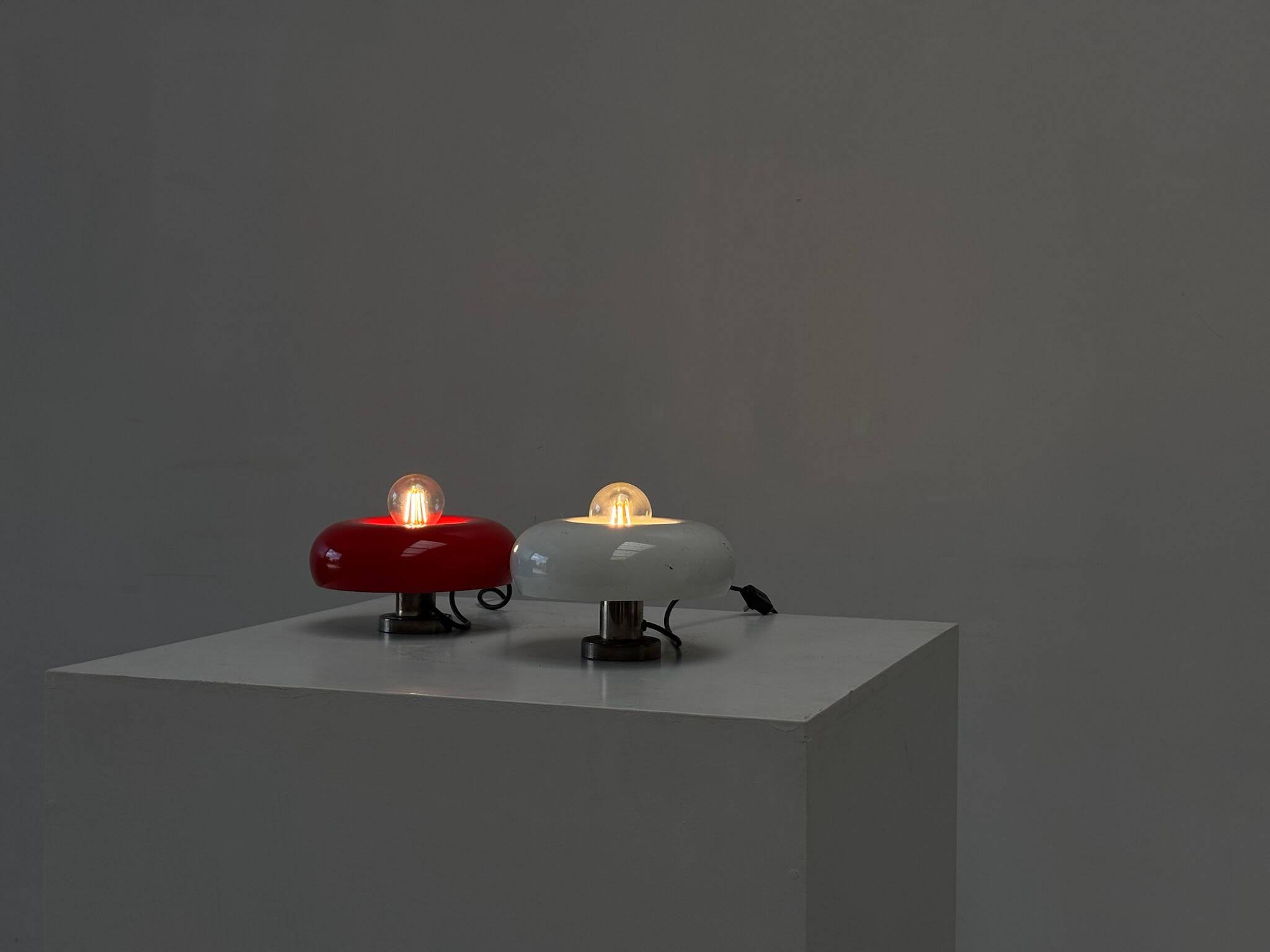 Set of two Ingo Maurer POX lamps