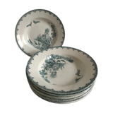 Lot of 8 hollow iron earth plates