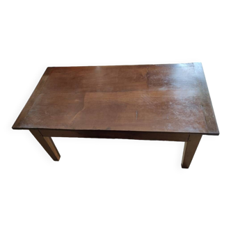 Table basse en noyer massif
