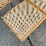 Lot de 3 chaises italiennes B32 Cesca du milieu du siècle par Marcel Breuer, années 1970