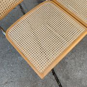 Set of 3 mid-century Italian B32 Cesca chairs by Marcel Breuer, 1970s