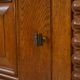Oak and wrought iron sideboard signed by Charles Dudouyt, 1940s.