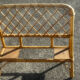 Pair of vintage single beds in rattan, 1970s.