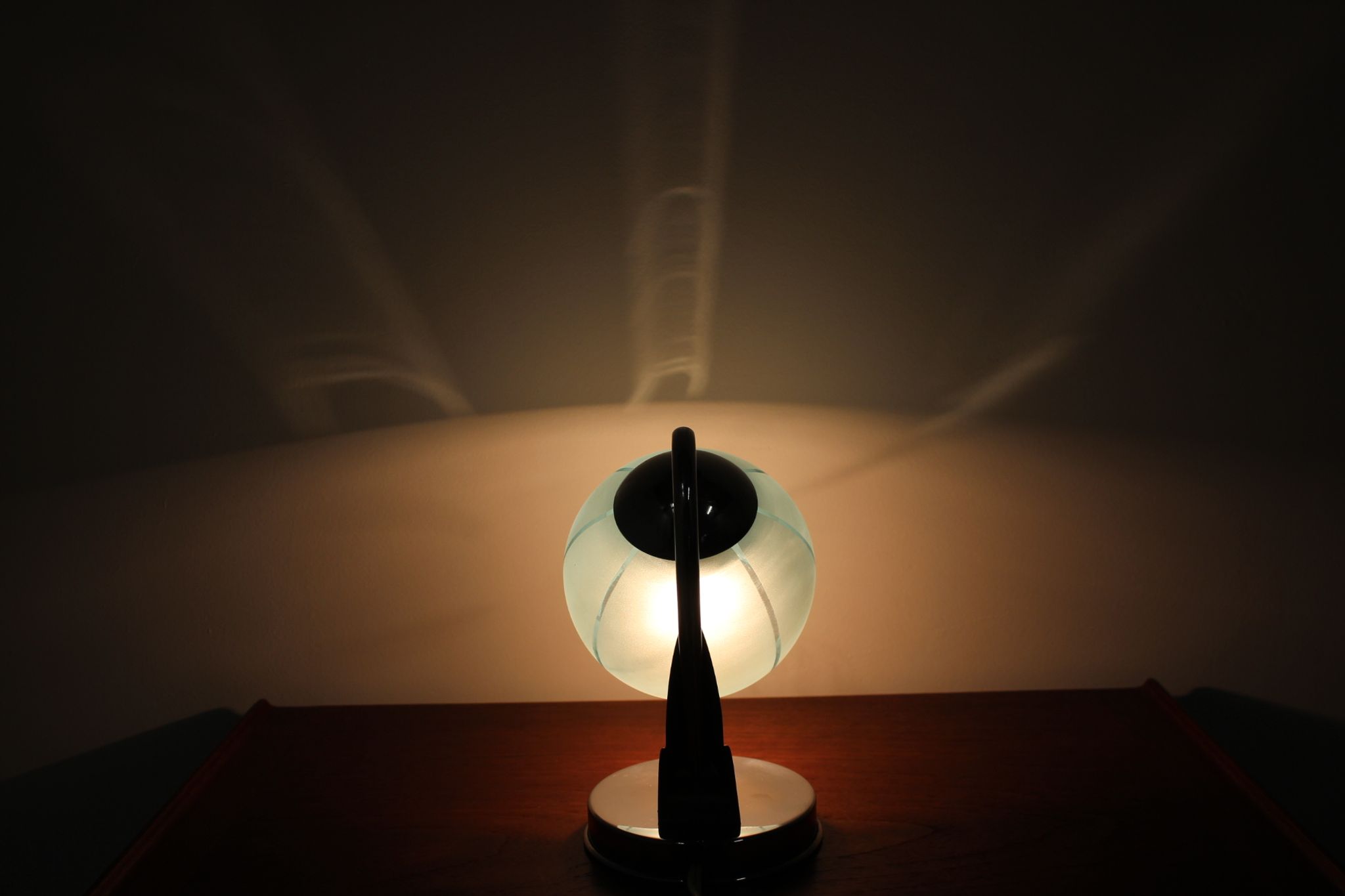 Mid-century blue table lamp, 1950´s.