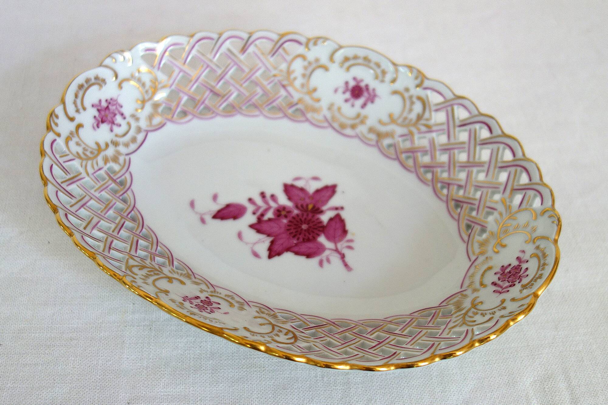 Openwork porcelain cup, Herend factory, Hungary