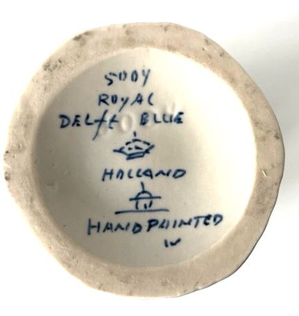 Vase en faience royal Delft blue