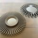 Pair of silver sun mirrors