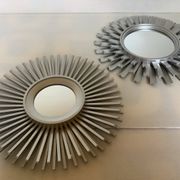 Pair of silver sun mirrors