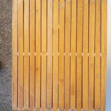 Folding wooden stool