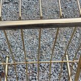 Coffee table from the 60s top glass base metal gilded