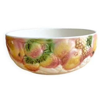 Salad bowl in slip Sarreguemines