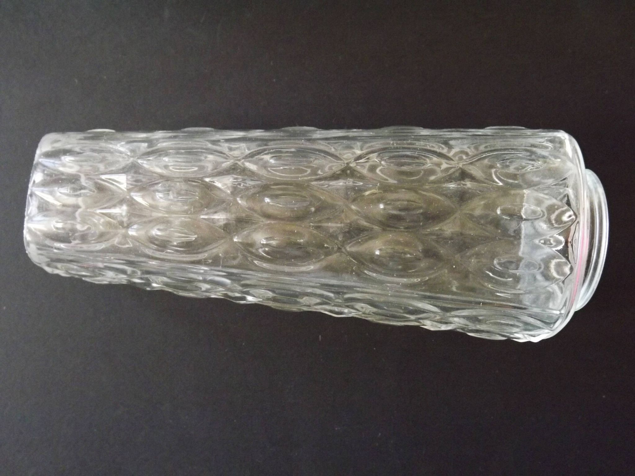Paire d'abat-jours en verre taillé vintage rétro pour lustres/appliques murales.