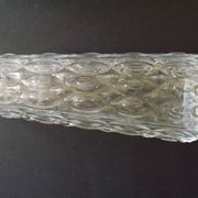Paire d'abat-jours en verre taillé vintage rétro pour lustres/appliques murales.