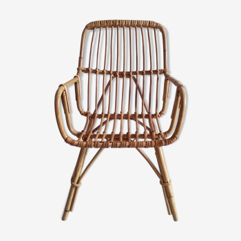 Children's rattan armchair