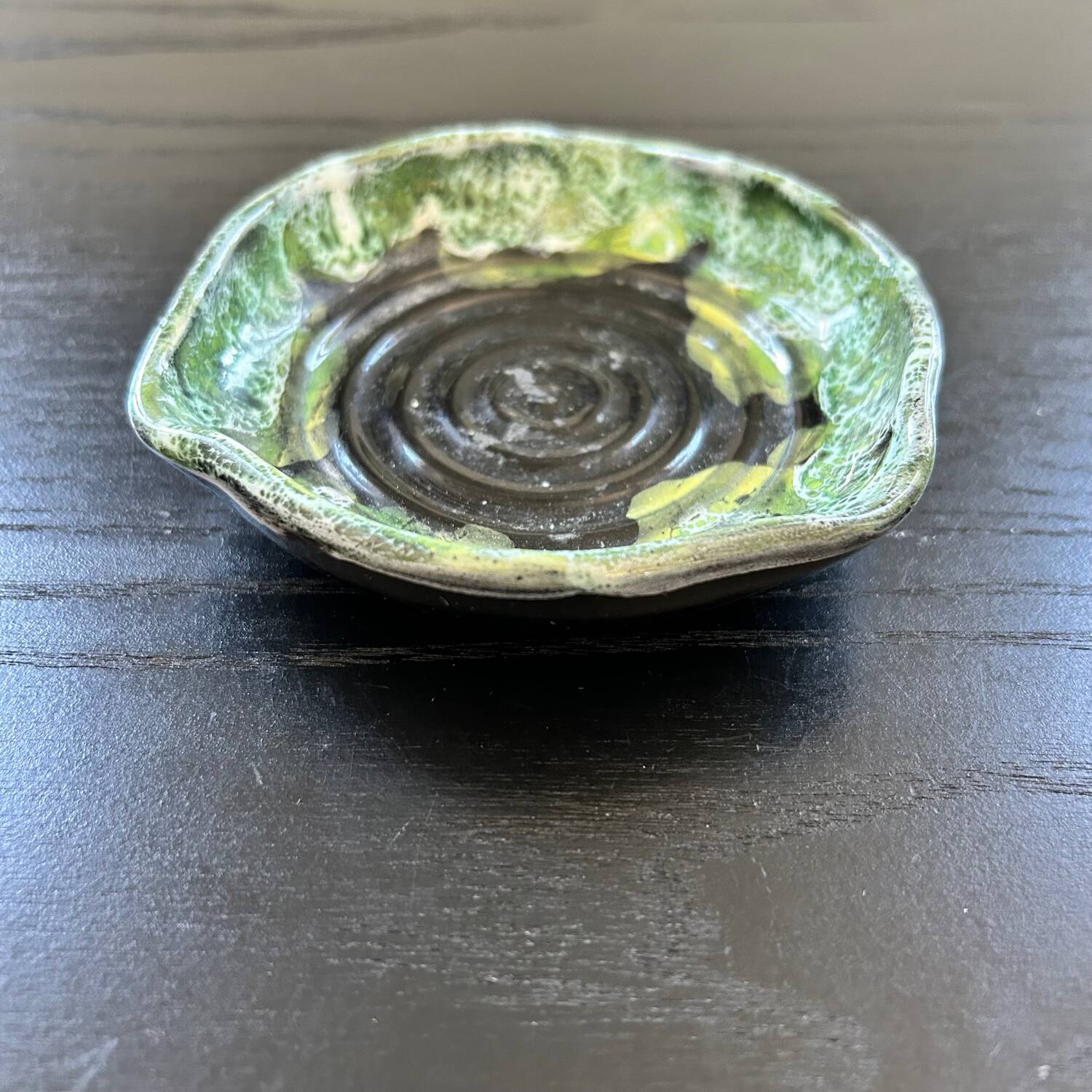 Green bowl, unique piece