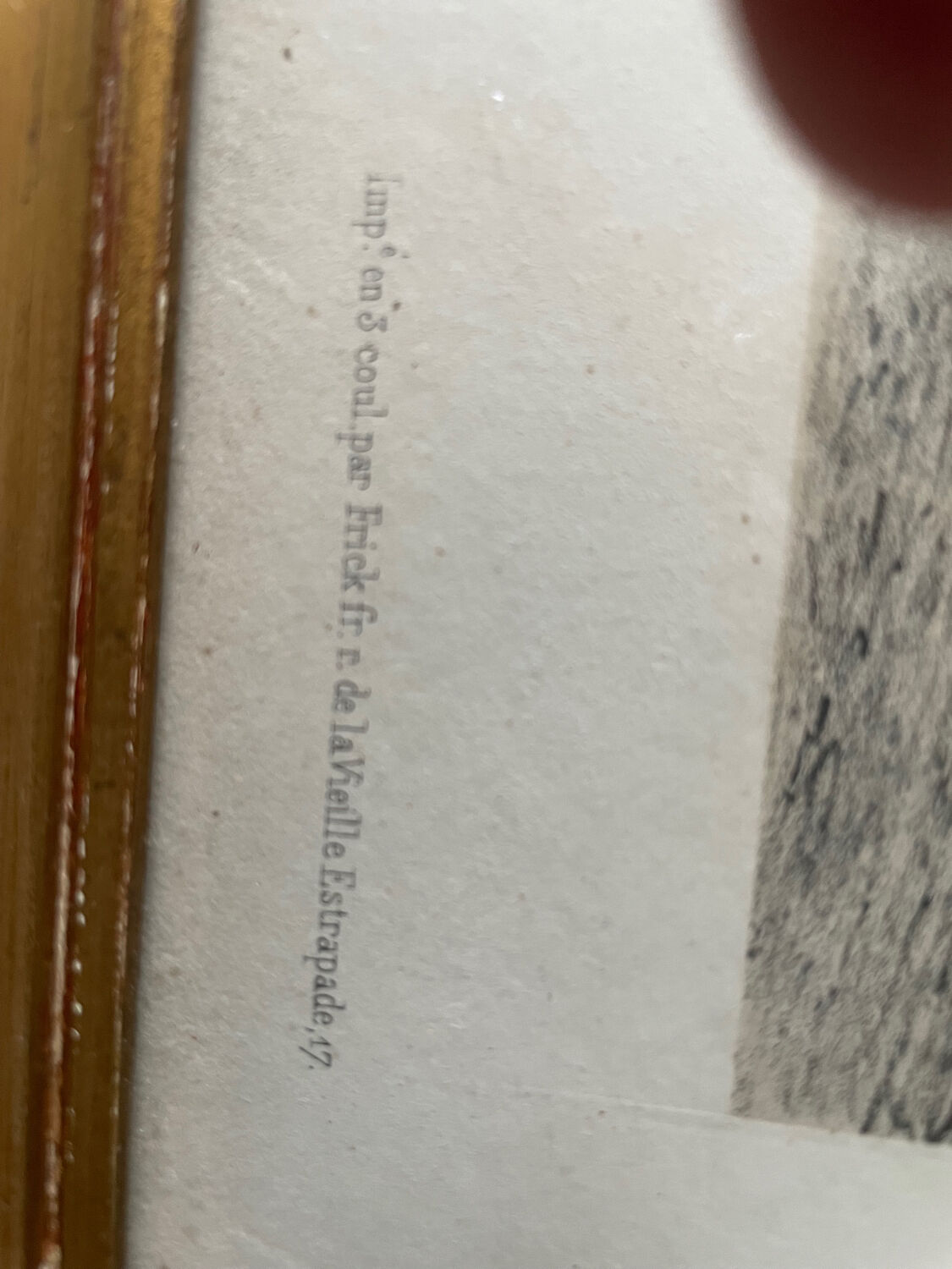 Ancient lithograph