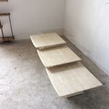 Travertine pull out tables