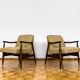 Kvadrat Customizable Pair Of Restored Mid Century Armchairs, 1960s