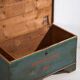 Antique turquoise green patinated chest (1935) #10