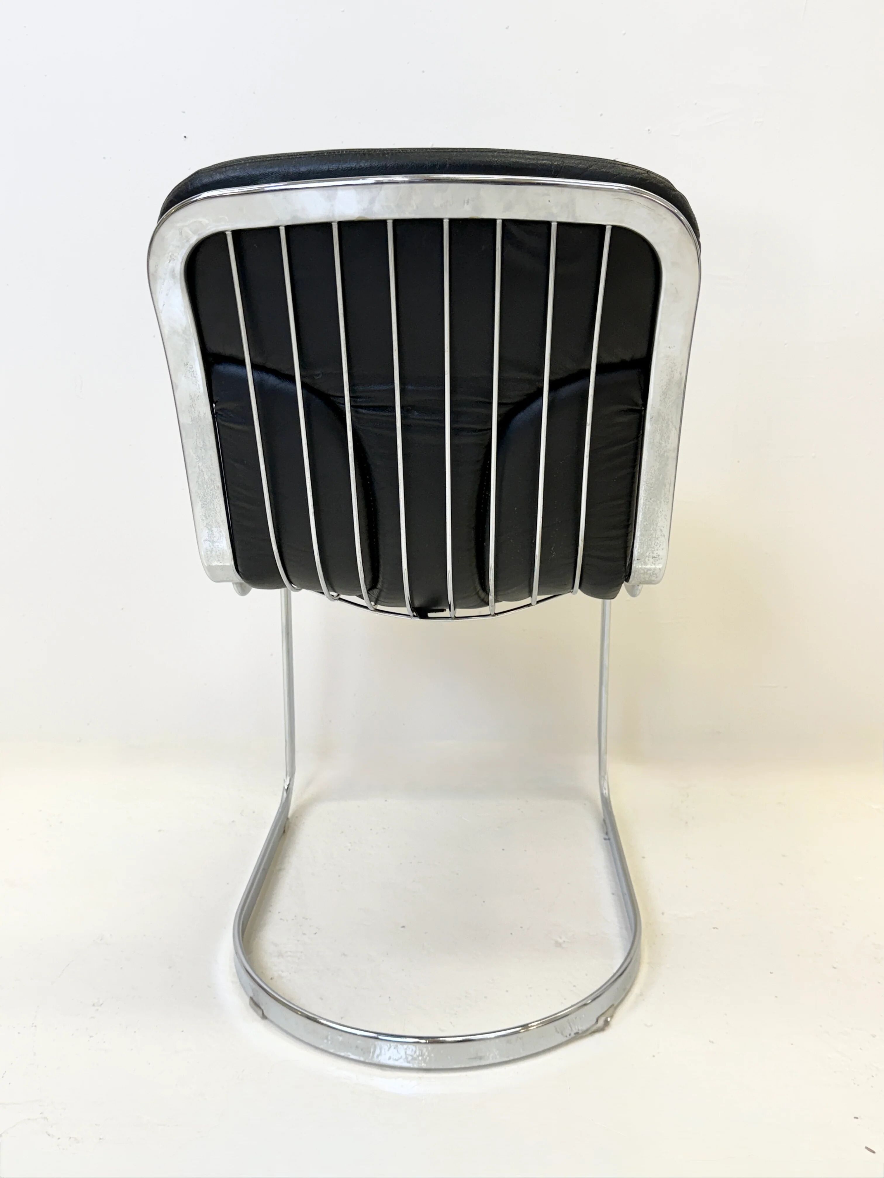 Set of 4 chairs by Willy Rizzo, 1970s