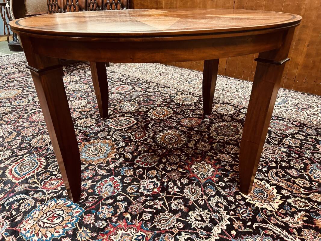 Round Art Deco Globe Wernicke Meeting Table