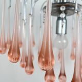 Vintage Murano blown glass chandelier – Italy, 1970s