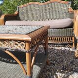 Rattan and Wicker Barn Lounge