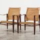 Kaare Klint Pair of Safari Chairs for Rud Rasmussen Denmark 1960s
